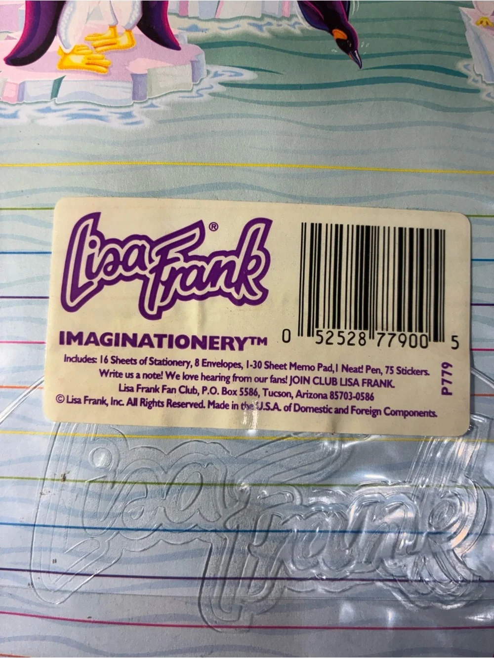 Vintage Lisa Frank Imaginationery Penguin Stationery Set 90s Sealed